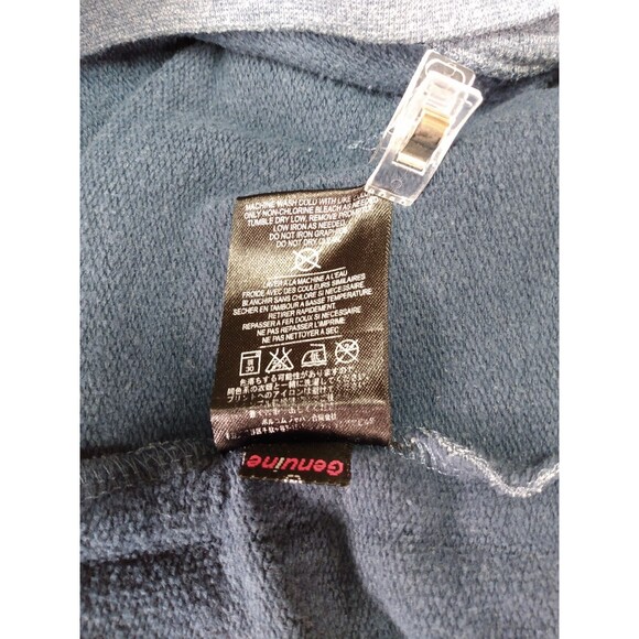 Volcom Hoodie Mens Small Blue Straight Up Fleece Y2K Skateboard Surfer Grunge - Picture 6 of 11